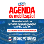 Semana de mobilização nacional amplia pressão no Senado pela aprovação da PEC 221/19